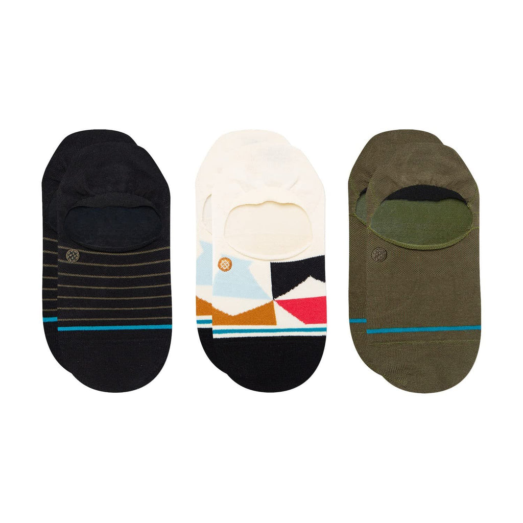 Stance Zing 3 Pack No Show Socks BLK M