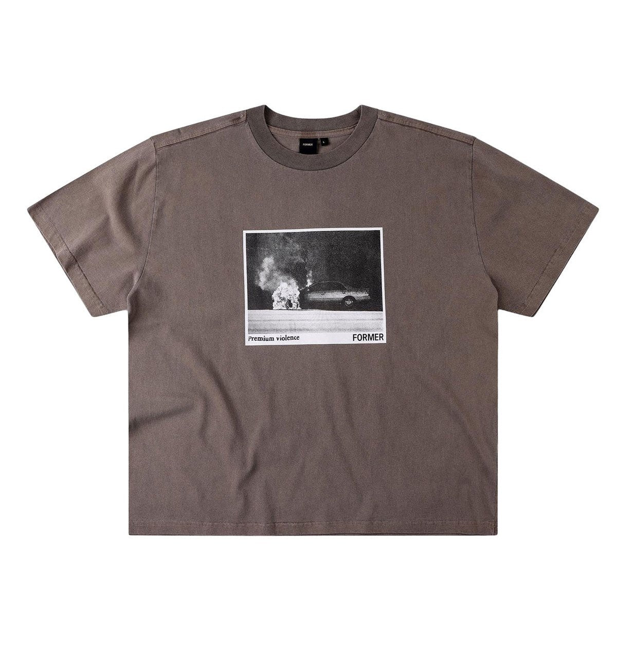Former IGNITE BOXY T-SHIRT Shirt Washed Brown M