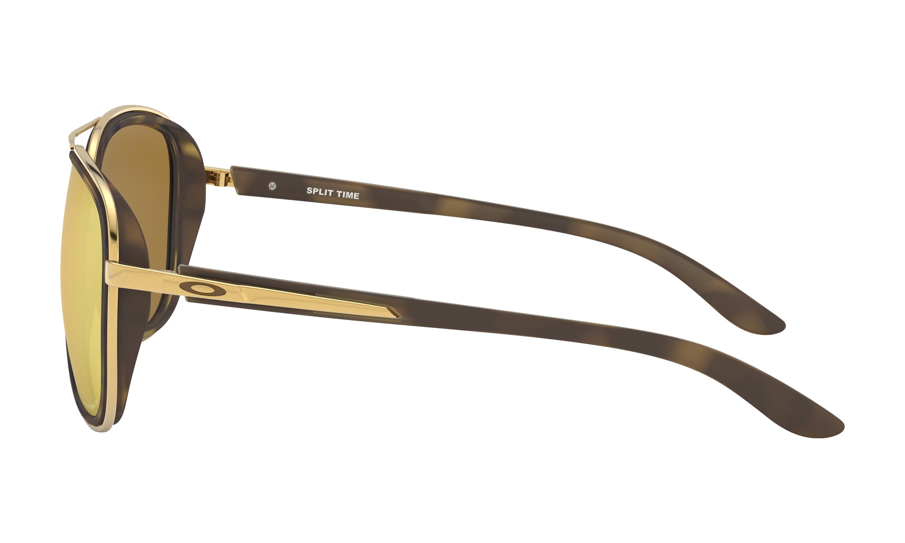 Oakley Split Time Sunglasses Tort/Gold Prizm Rose Gold Aviator
