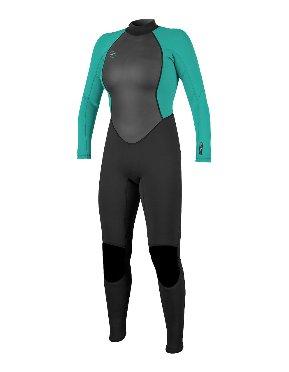 O Neill Reactor-2 3/2mm Back Zip Womens Fullsuit Z94-Black-Lite Aqua 8