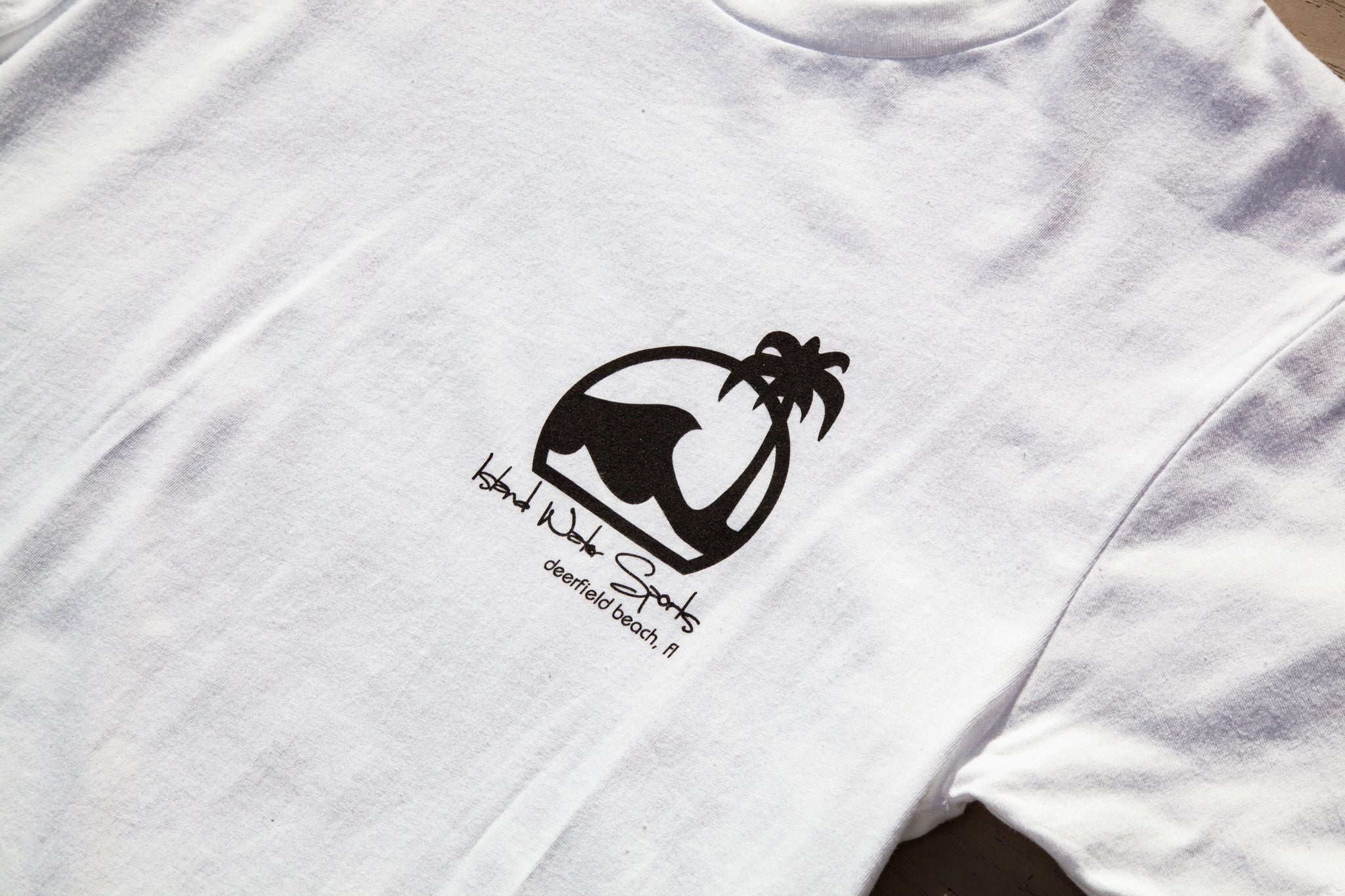 Island Water Sports Script Logo DFB S/S Tee White/Black XXL