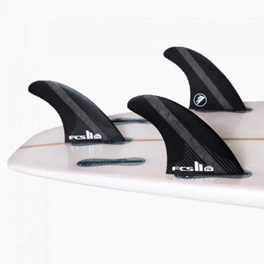 FCS 2 FW PC Tri-Fin Set Black Large