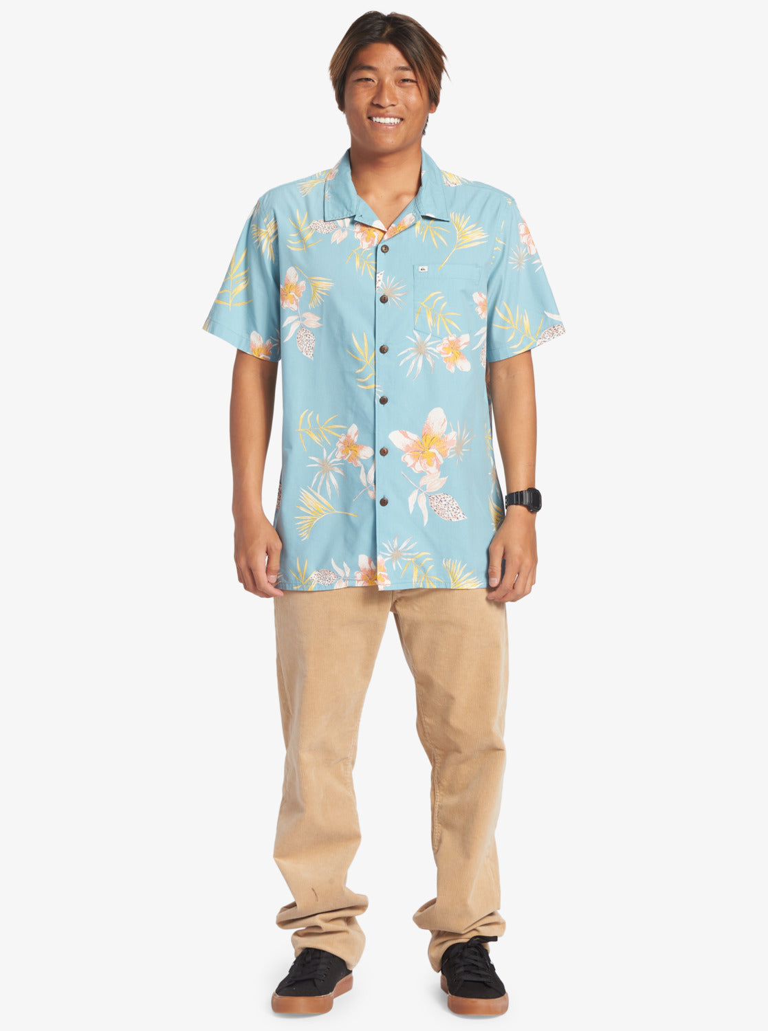 Quiksilver Tropical Floral SS Woven BJG9 M