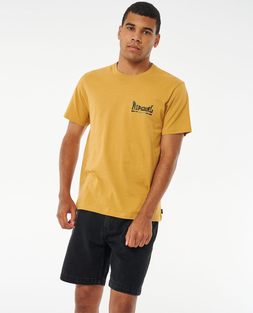 Rip Curl Rayzed and Hazed SS Tee 1041-Mustard L