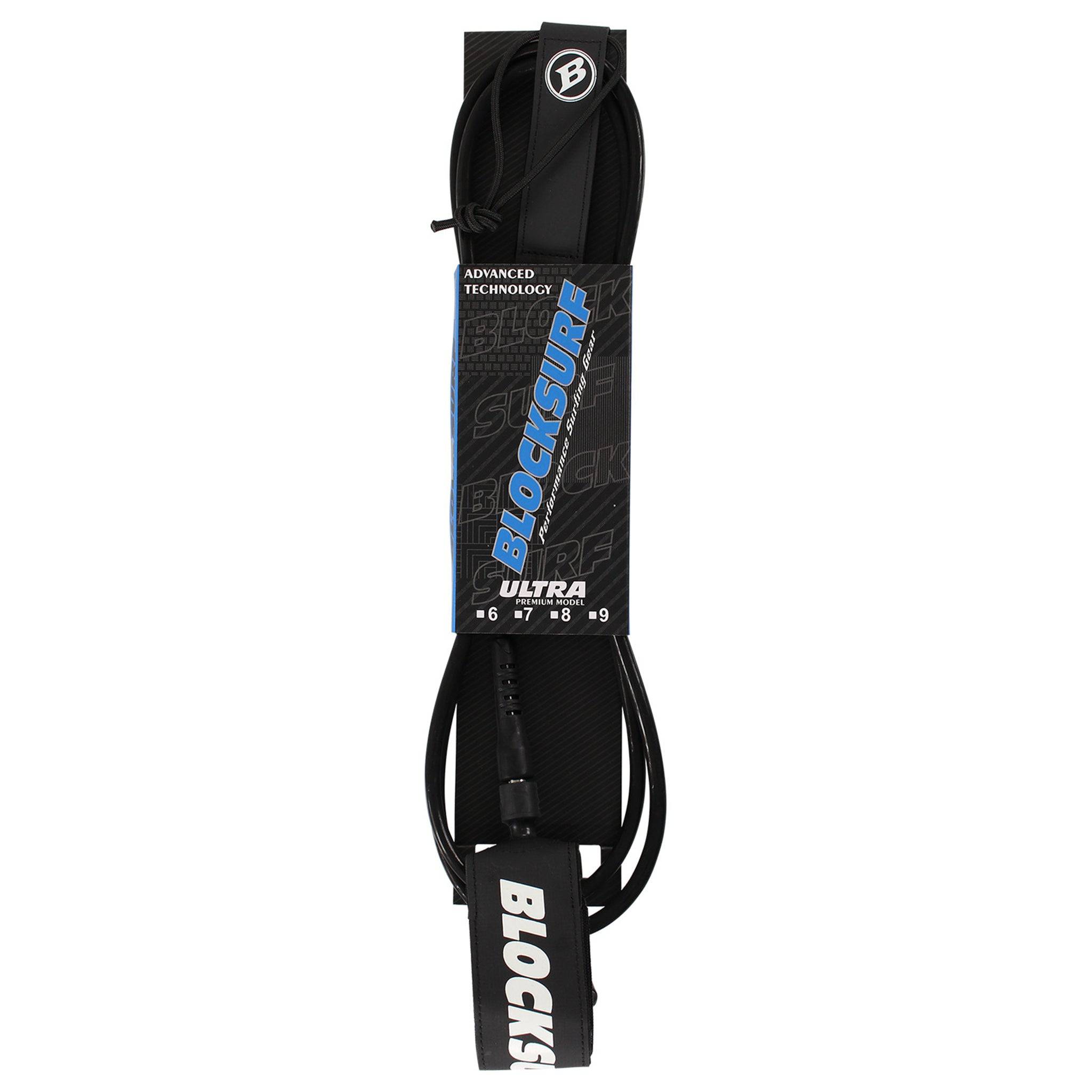 Blocksurf Ultra Premium Leash Black 8ft0in