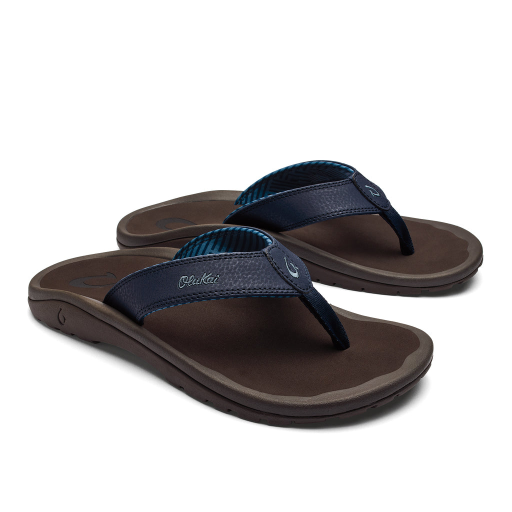 Olukai Ohana Mens Sandal TF5H-Blue Depth-Espresso 14