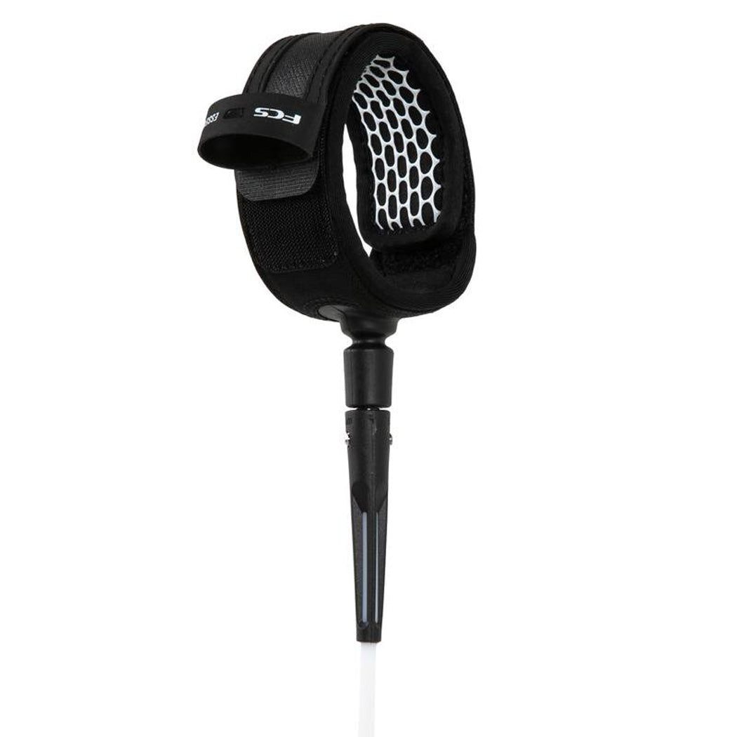 FCS Essential Comp Leash White-Black 5ft0in