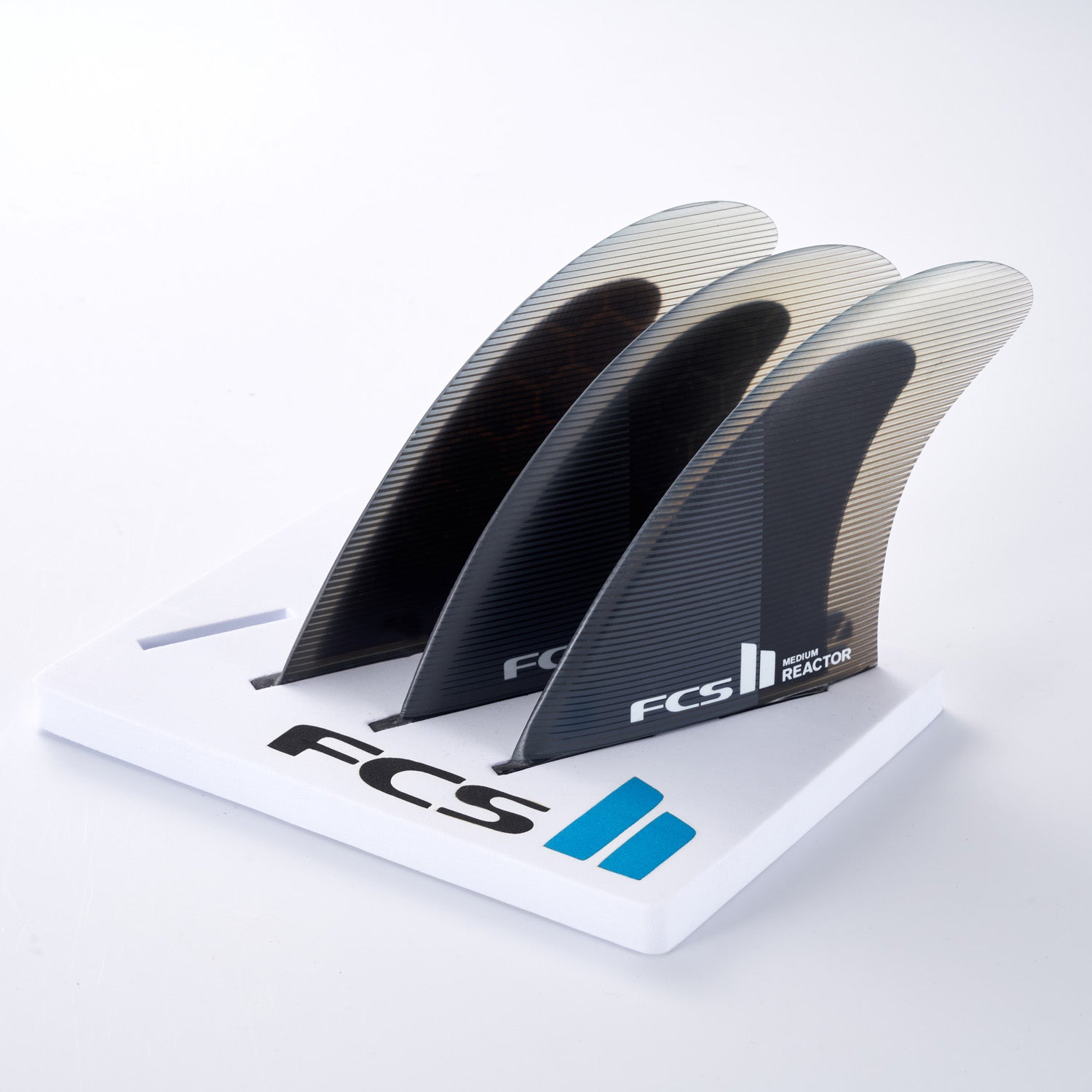 FCS 2 Reactor PC Tri-Fin Set Charcoal-Black M