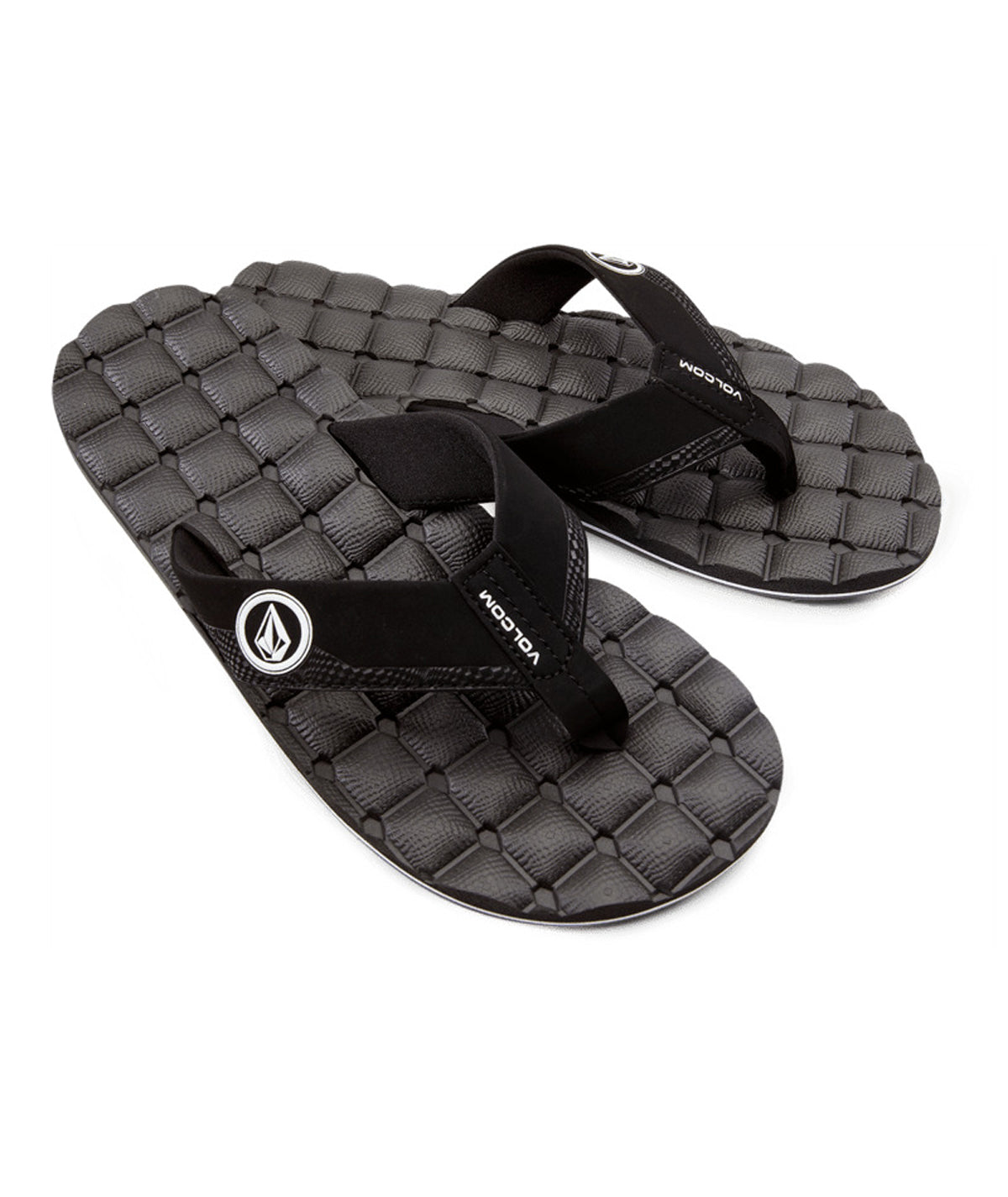 Volcom Recliner Mens Sandal BWH23-Black White 8