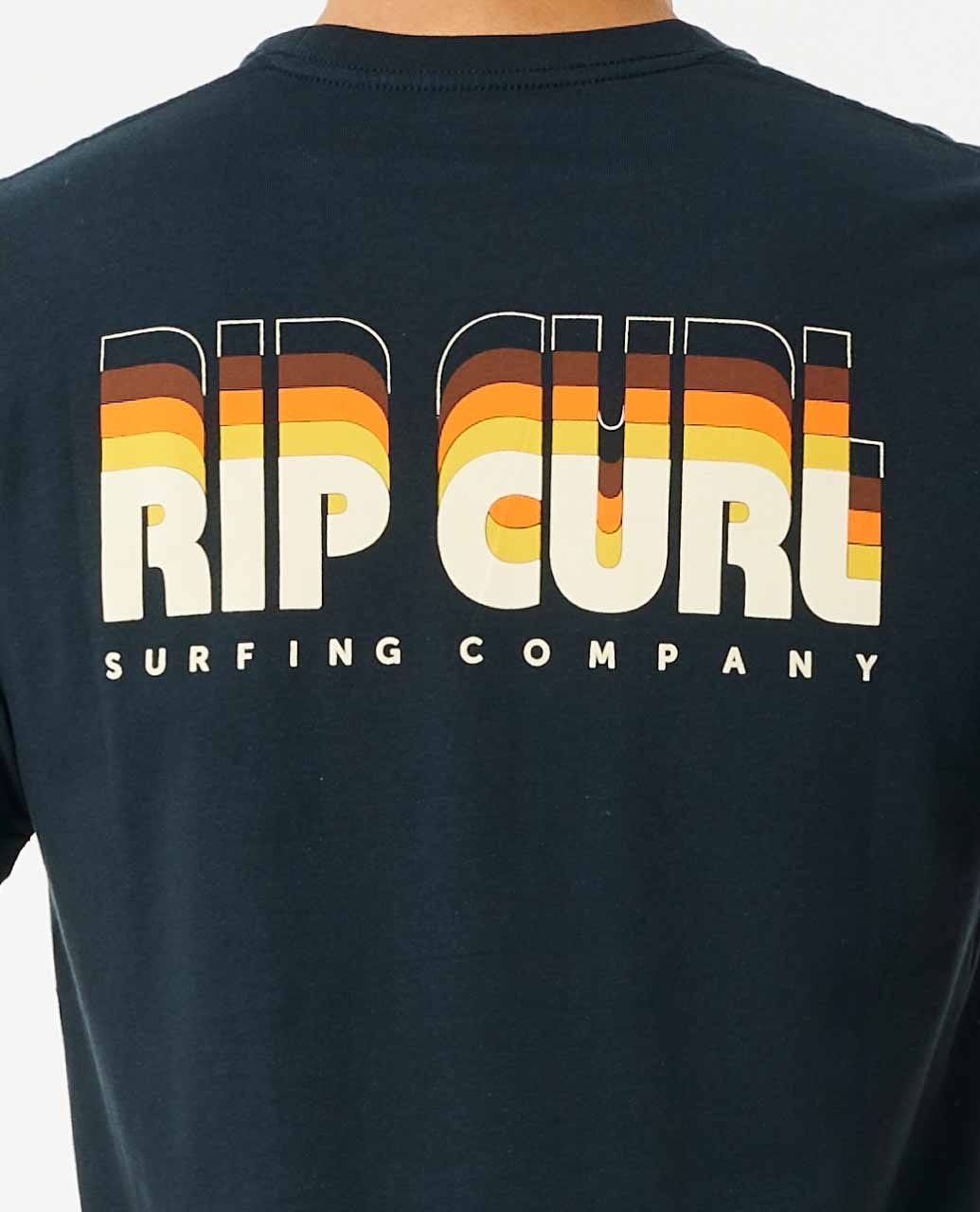 Rip Curl Surf Revival Boxin SS Tee 0291-DarkNavy L