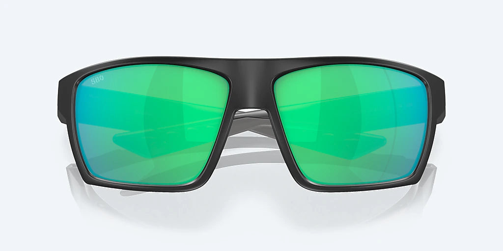 Costa Del Mar Bloke Sunglasses Matte Black Green Mirror 580G