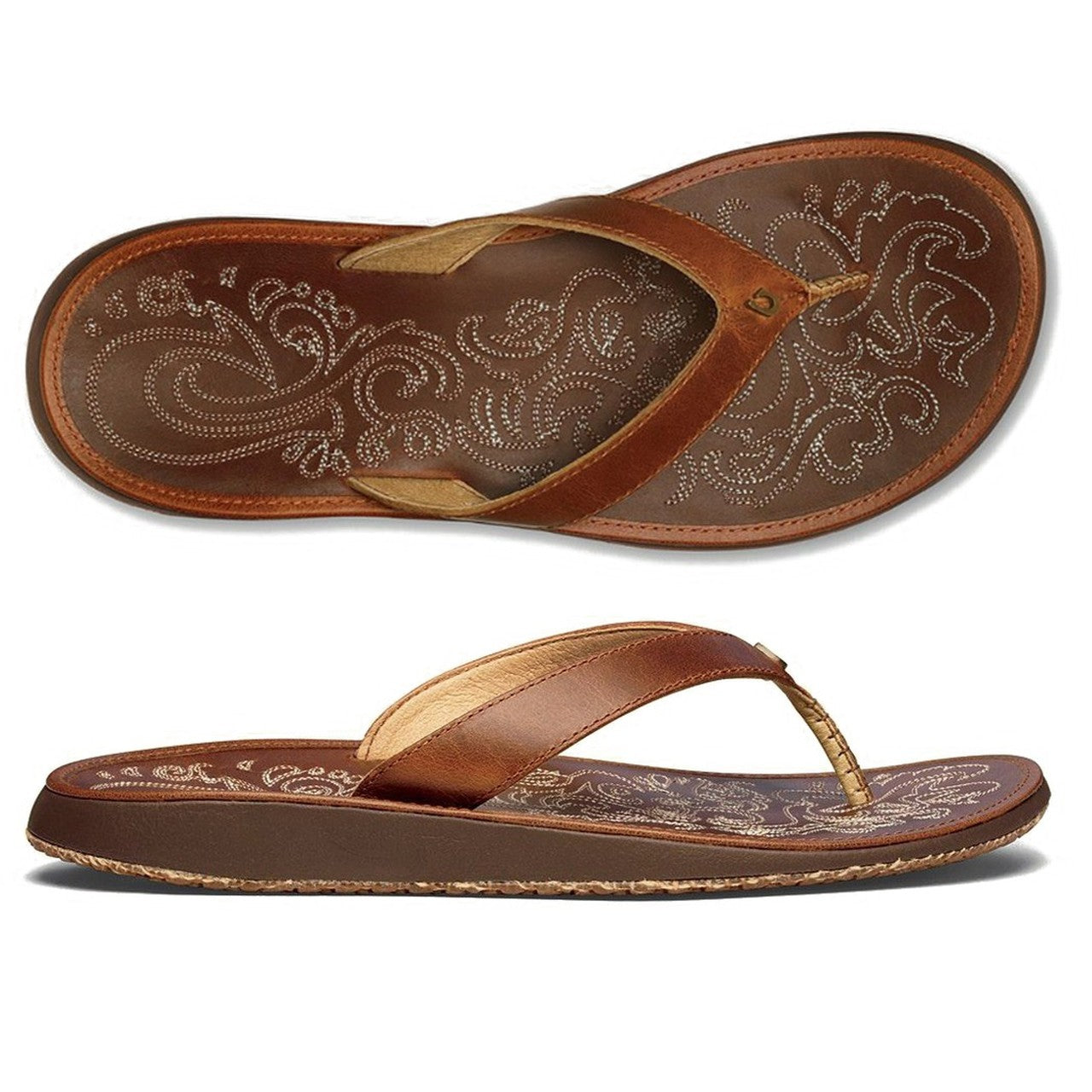 Olukai Paniolo Womens Sandal 8787-Natural-Natural 6