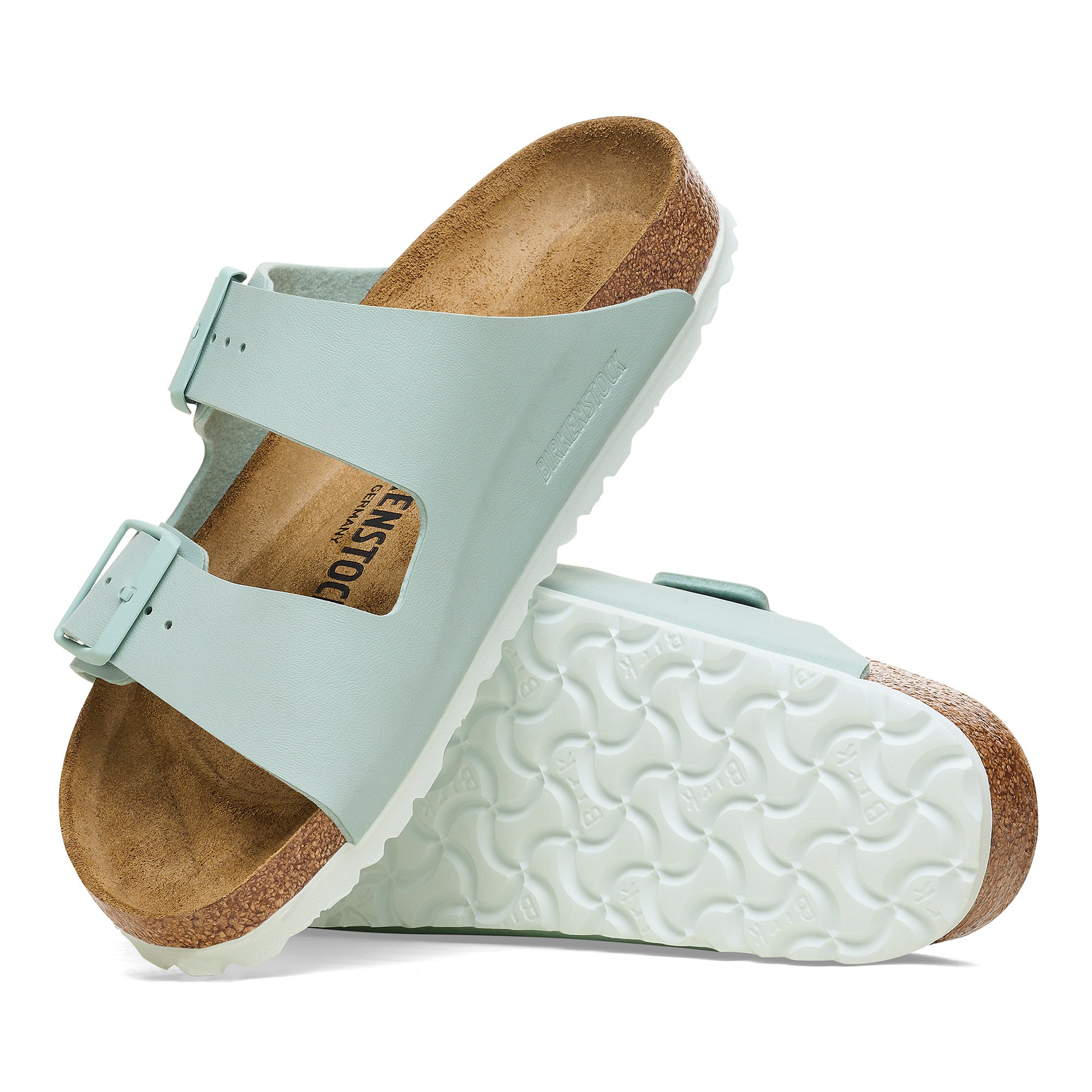 Birkenstock Arizona Womens Sandal Birko-Flor-Surf Green 8