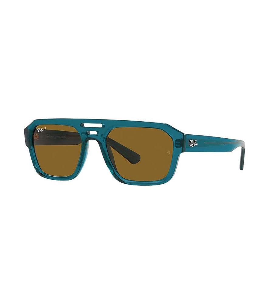 Ray-Ban Corrigan Polarized Sunglasses TransparentLtBlue DkBrownPolar