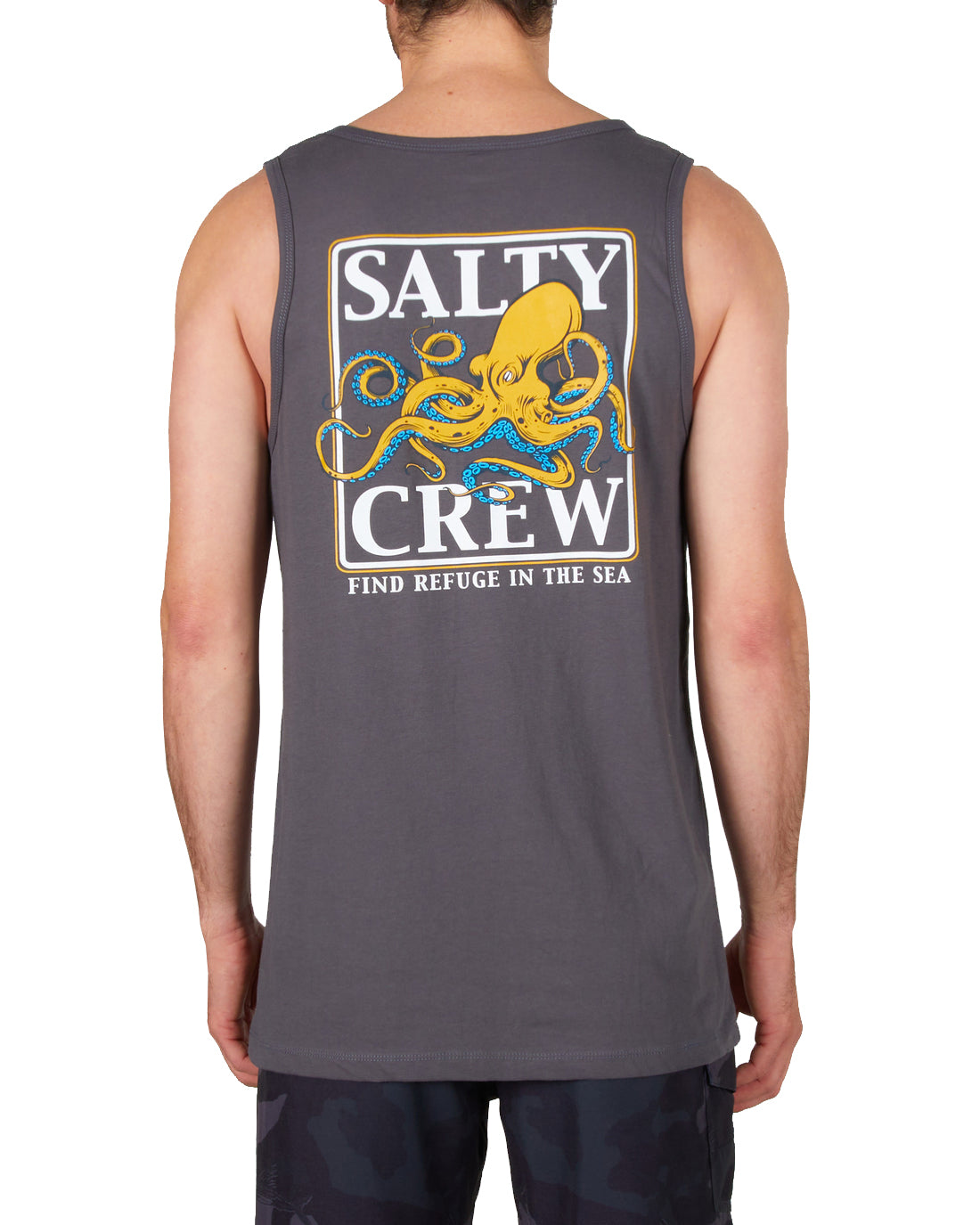 Salty Crew Ink Slinger Tank Charcoal L