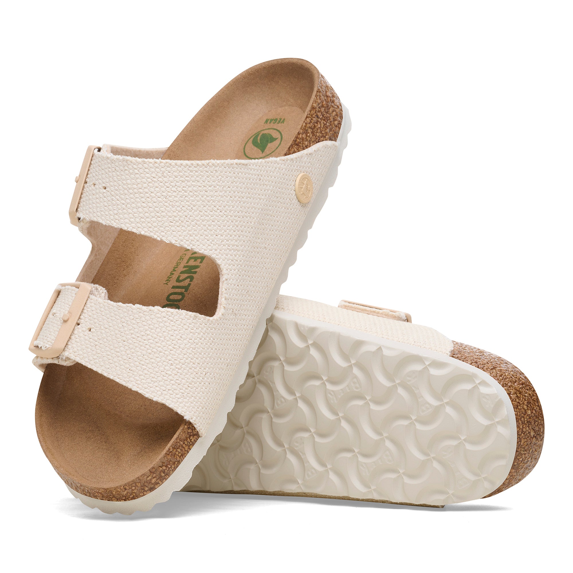 Birkenstock Arizona Womens Sandal Birko-Flor-Eggshell 6