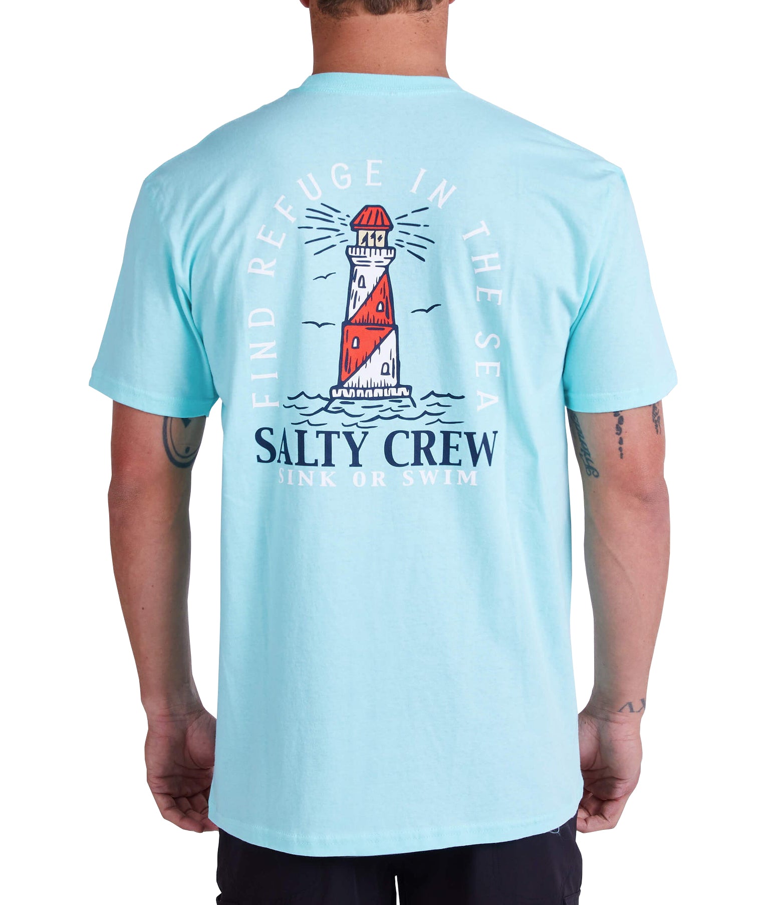 Salty Crew Outerbanks Standard  SS Tee SeaFoam S