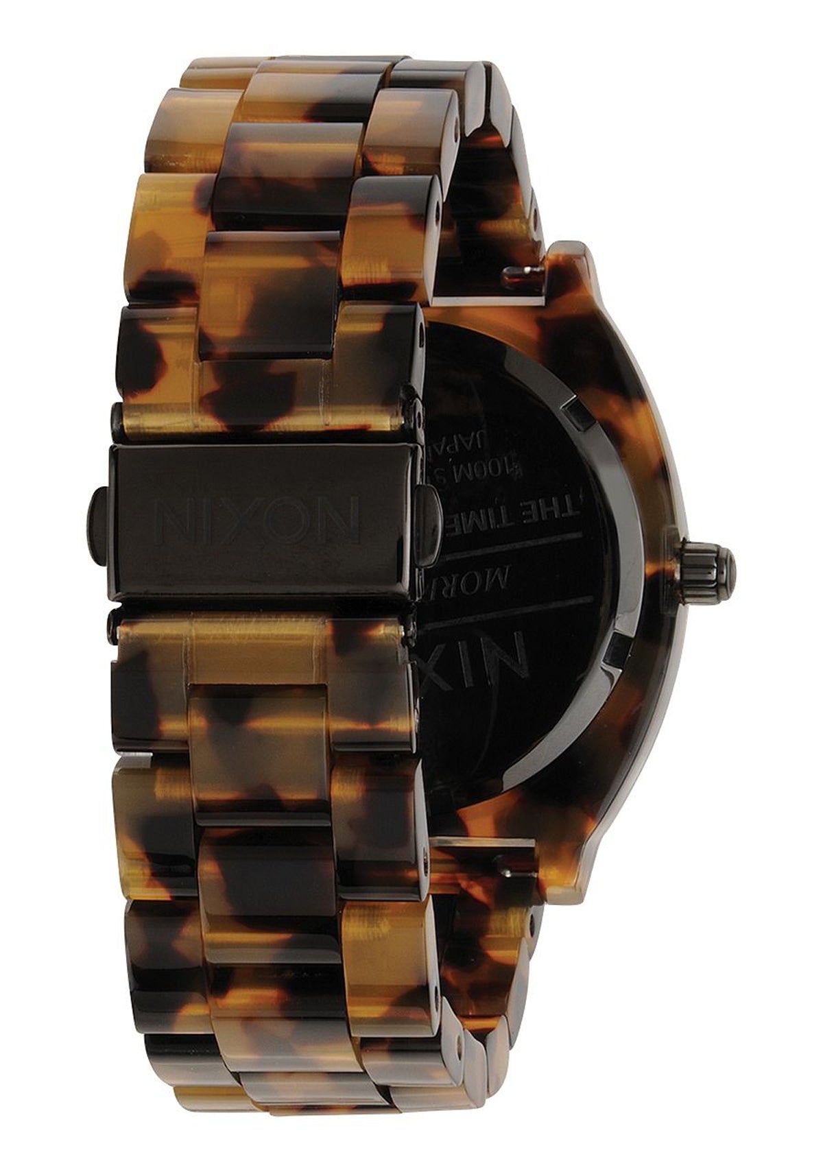 Nixon The Time Teller Acetate Watch 646-Tortoise