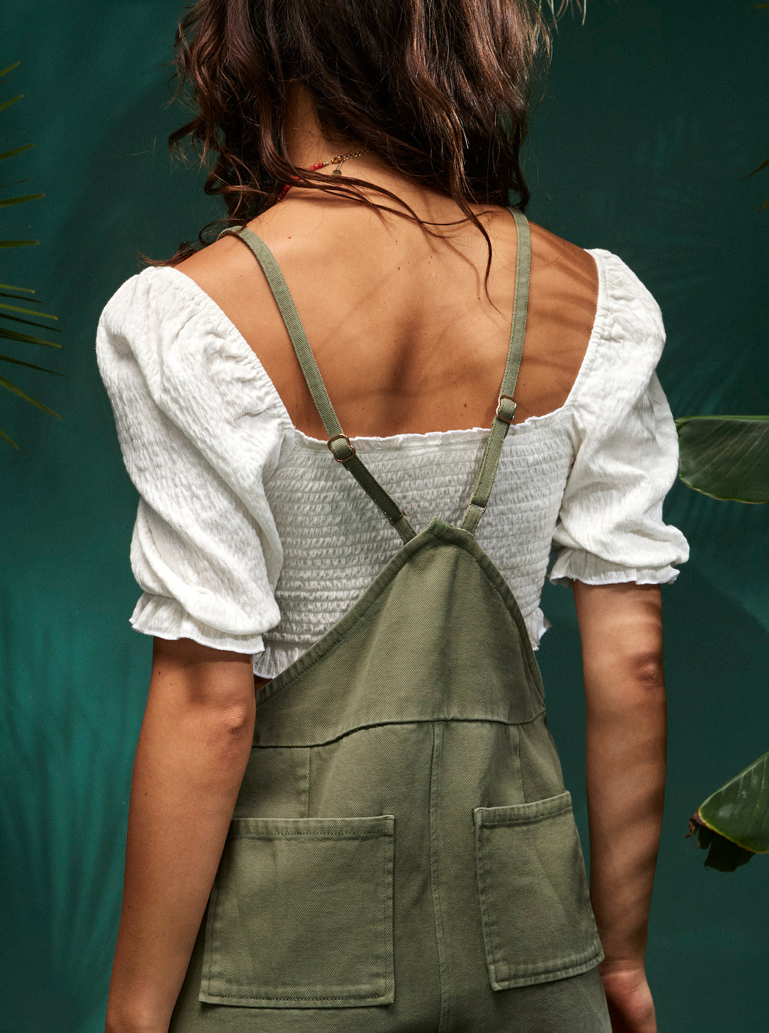 Roxy Sunset Walks Puff Sleeve Crop WBK0 L