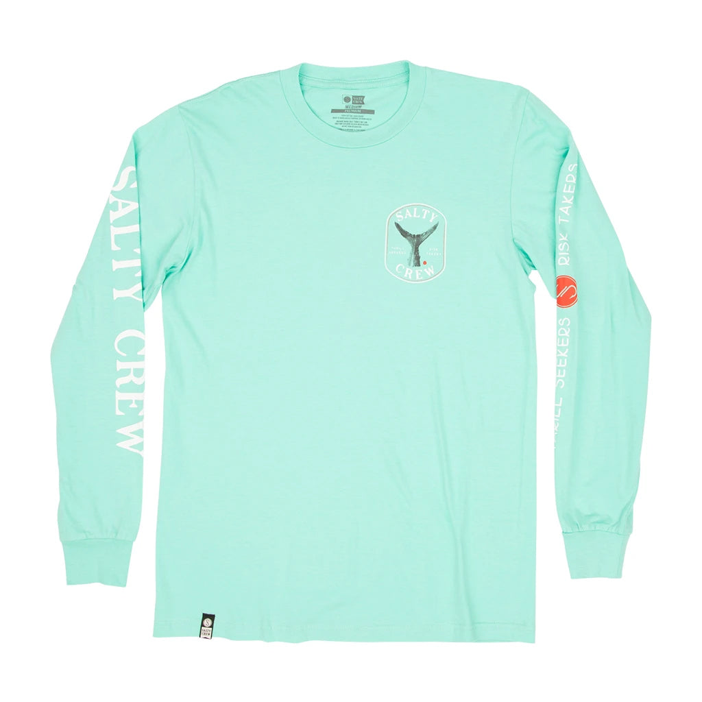 Salty Crew Fishstone Premium L/S Tee Sea Foam XL