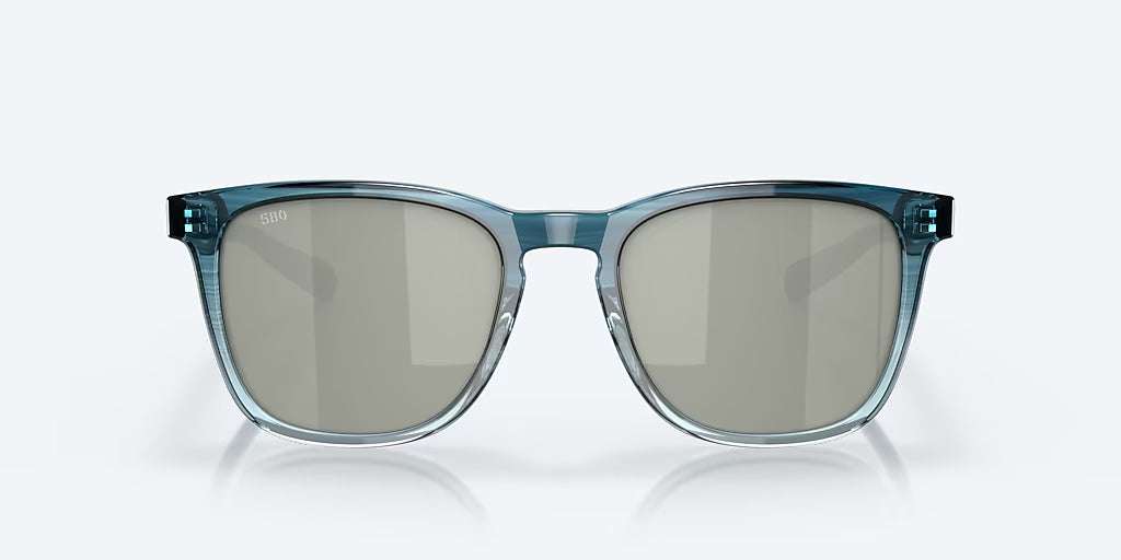 Costa Del Mar Sullivan Polarized Sunglasses ShinyDeepTealFade GraySilverMirror 580G