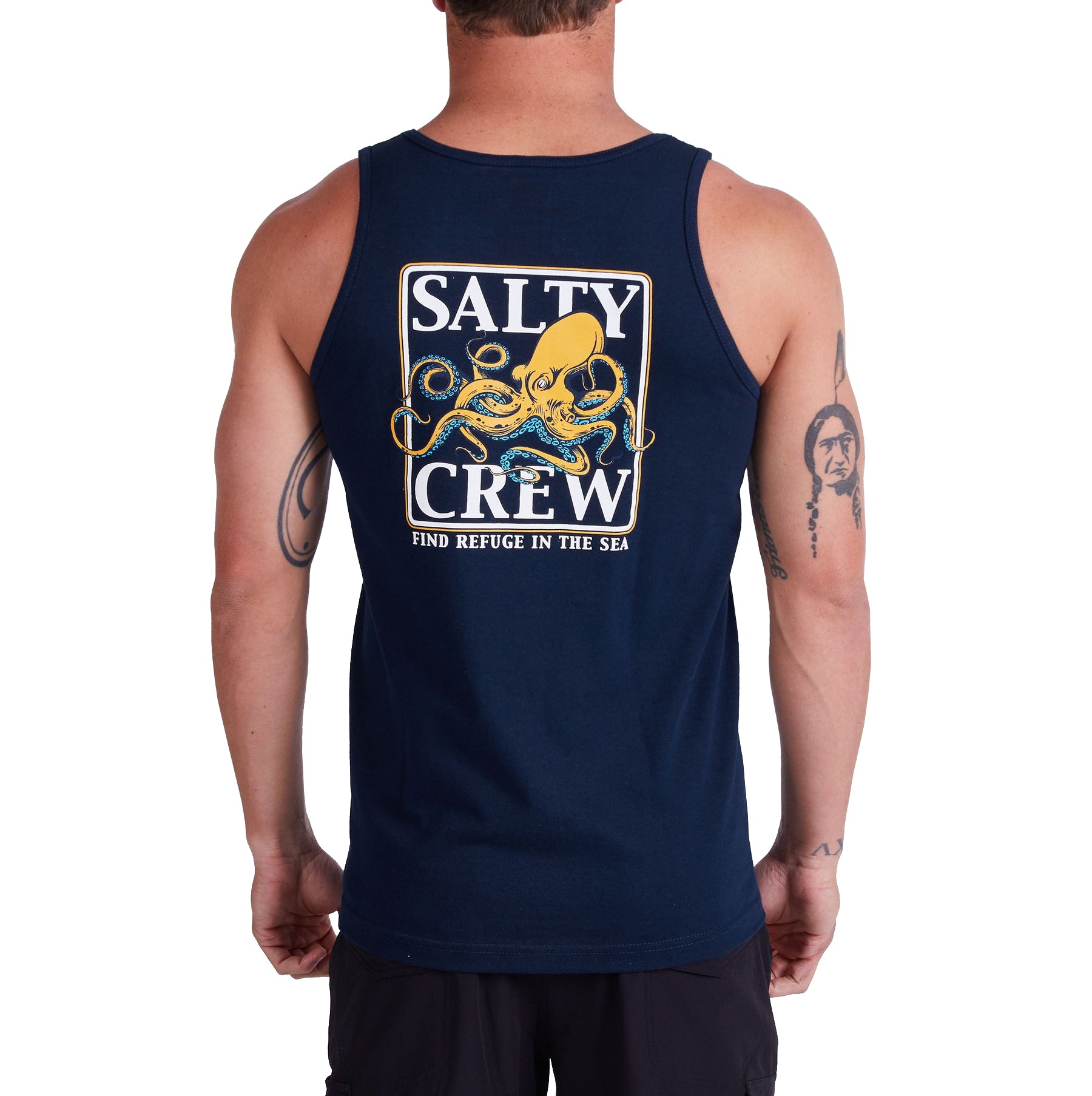 Salty Crew Ink Slinger Tank Navy M