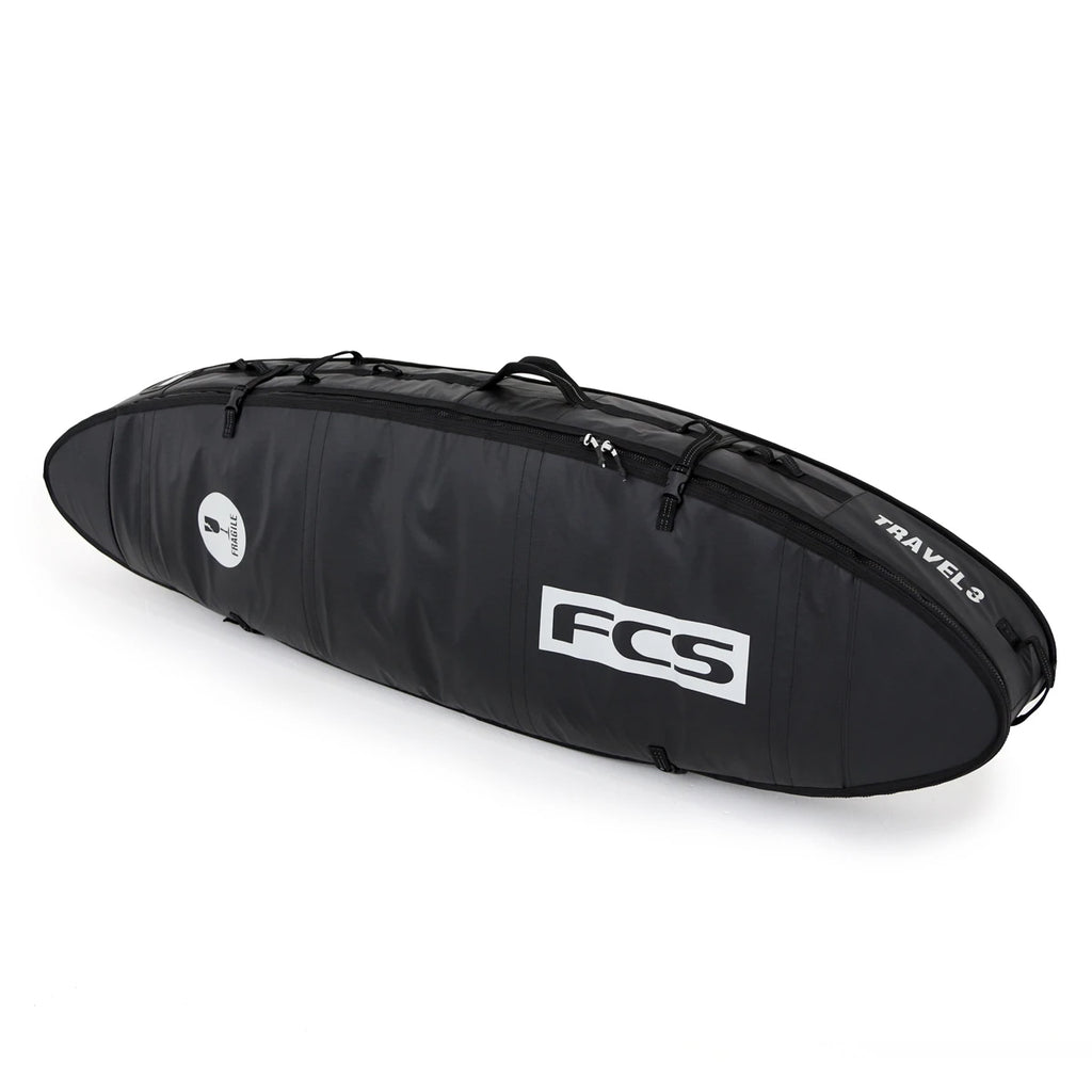 FCS Travel 3 All Purpose Boardbag Black-Grey 6ft7in