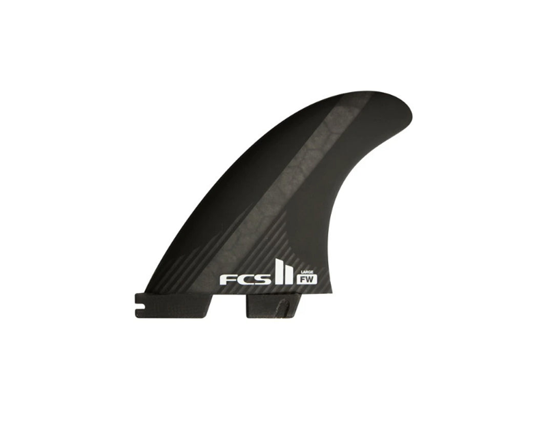 FCS 2 FW PC Tri-Fin Set Black Large