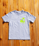 Island Water Sports Script S/S Youth Tee Grey-Lime S