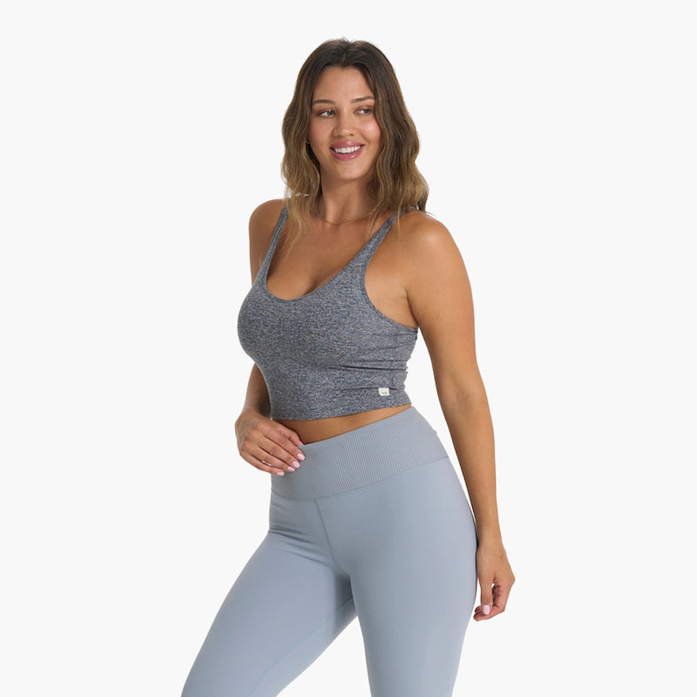 Vuori Halo Performance Crop HTG-Heather Grey L