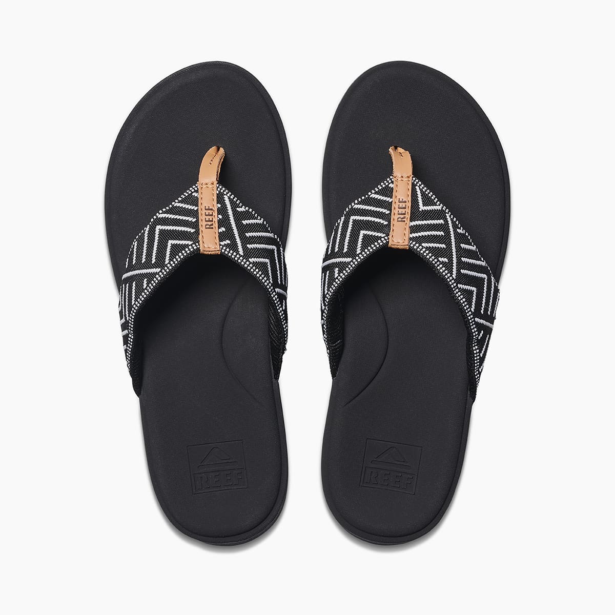 Reef Cushion Cloud TX Womens Sandal Black Geo 6