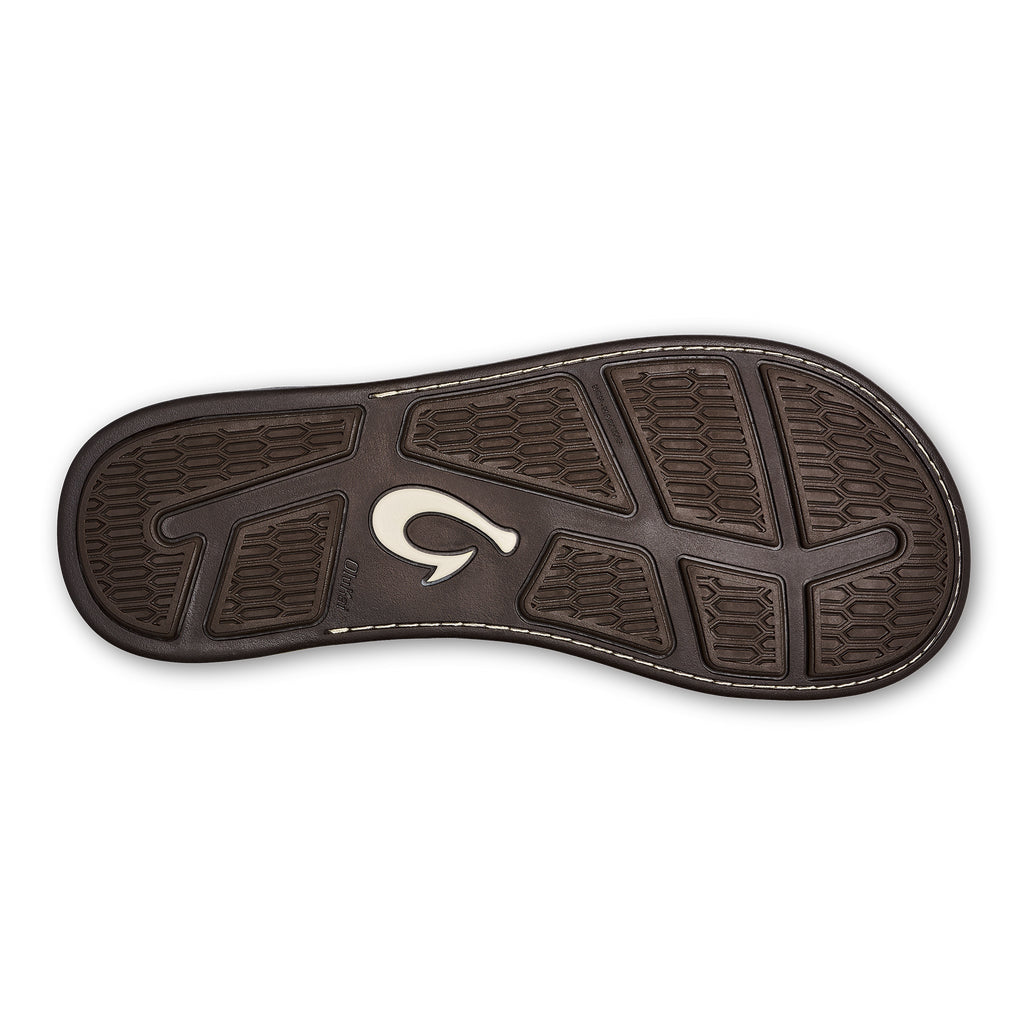 Olukai Tuahine Mens Sandal DE63-Trench Blue-Dark Wood 9