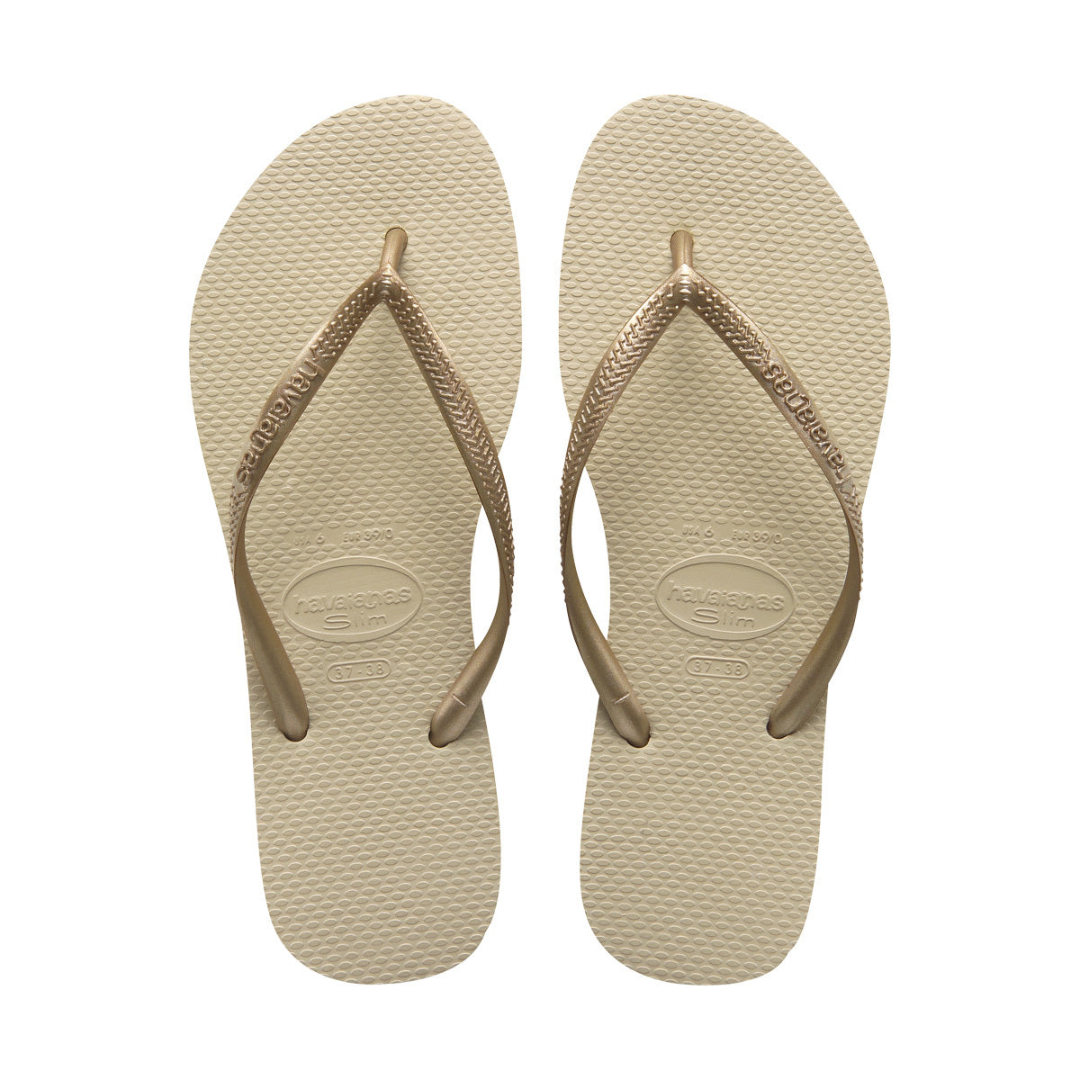 Havaianas Slim Womens Sandal 2719-Sand Grey-Light Golden 7