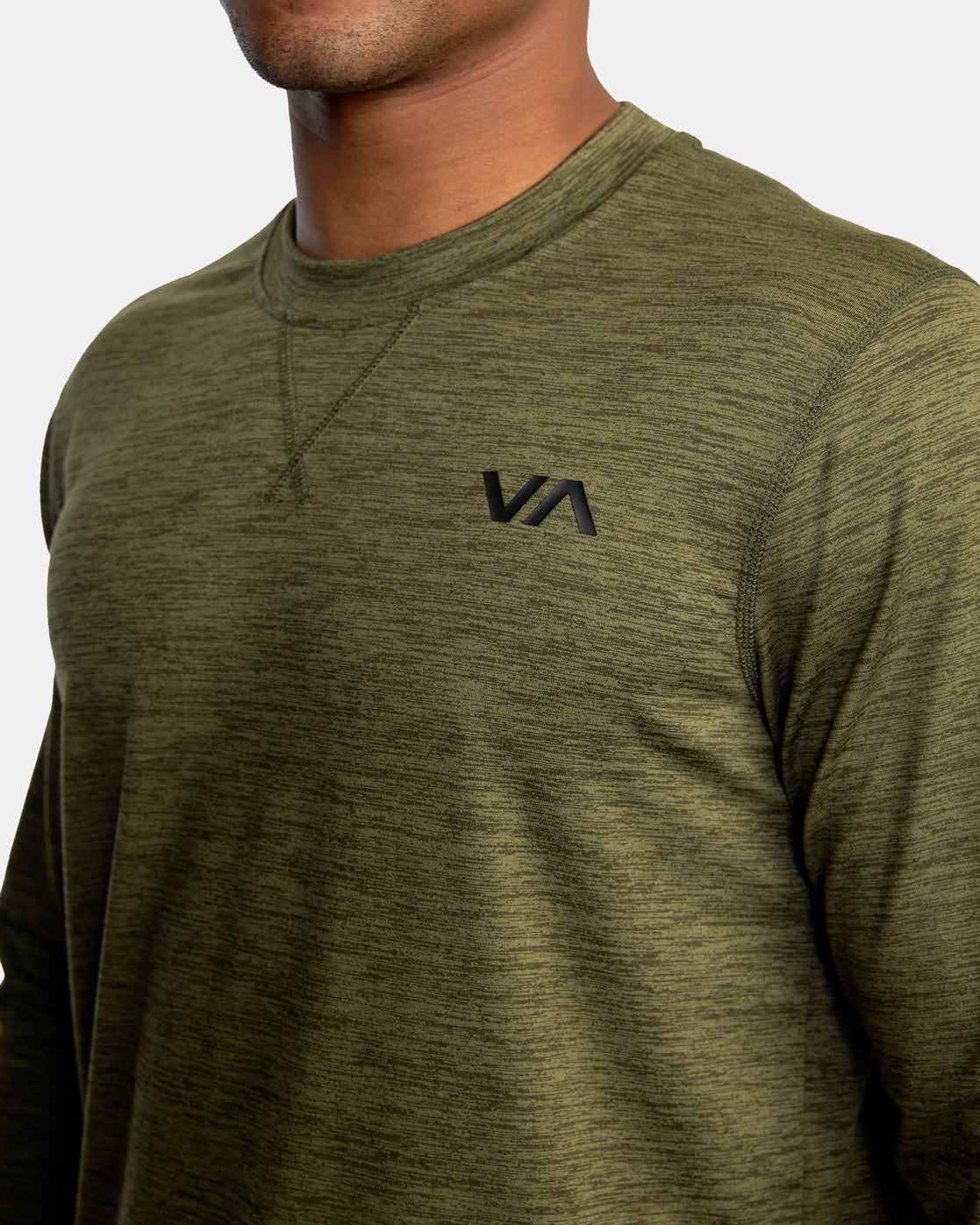 RVCA C-ABLE CREW NECK OLV XL