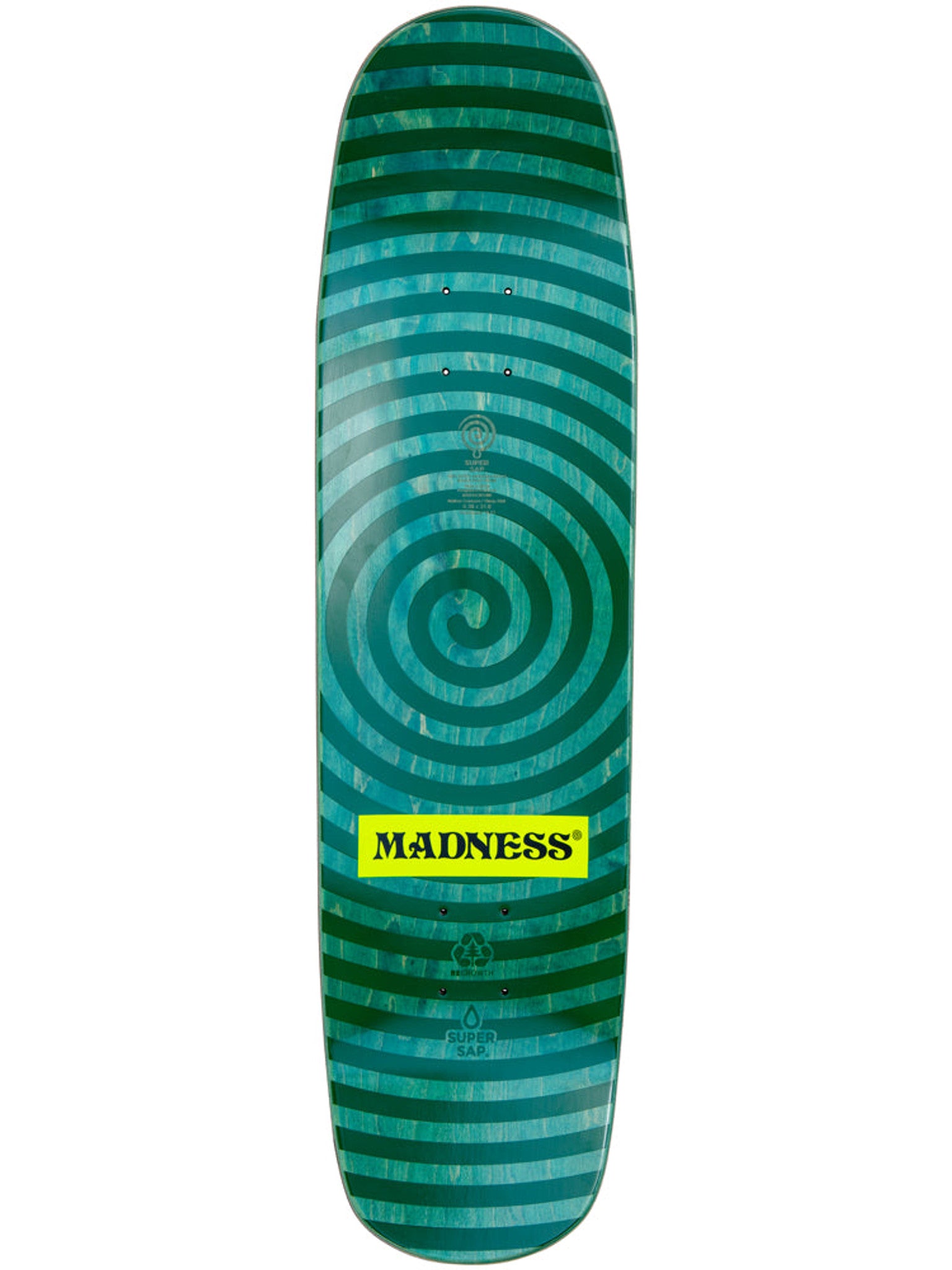 Madness Skateboards Desperate Eyes Super Sap Deck Green 8.375