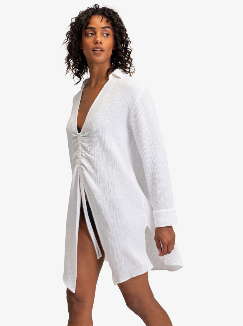 Roxy Summer Limonade Shirt Dress WBB0 XS