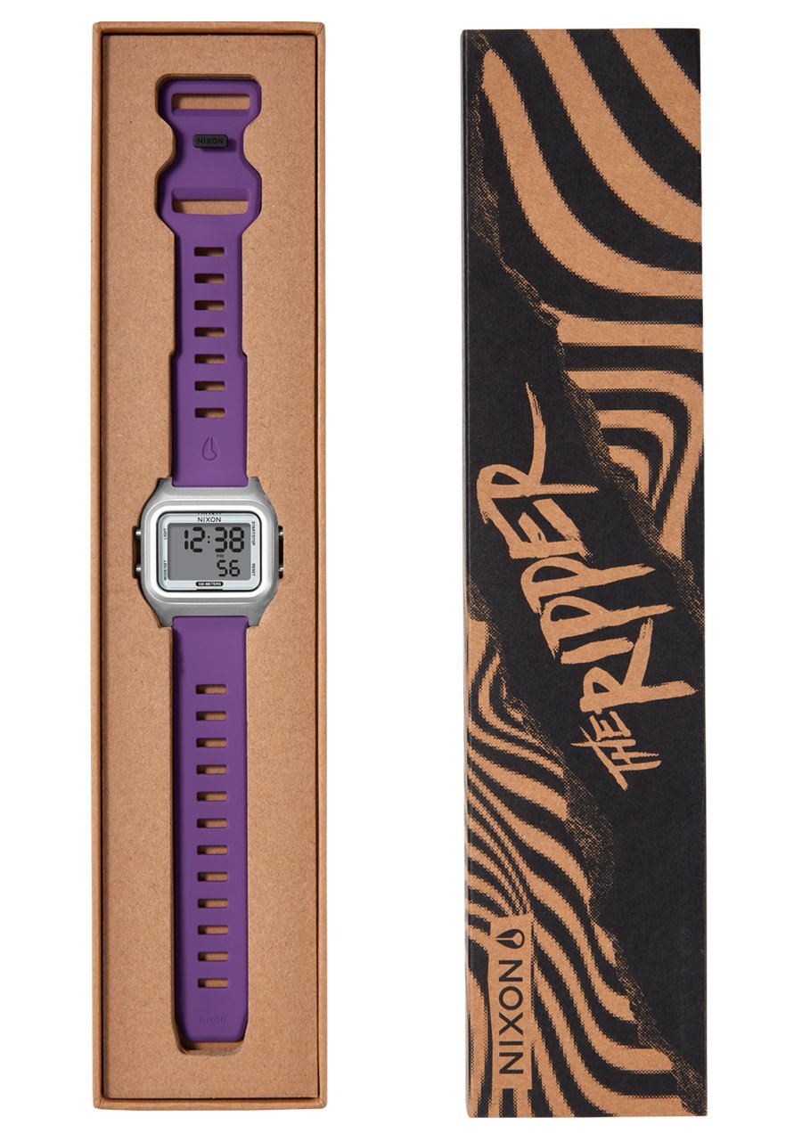 Nixon The Ripper Watch 5232-Silver-Purple