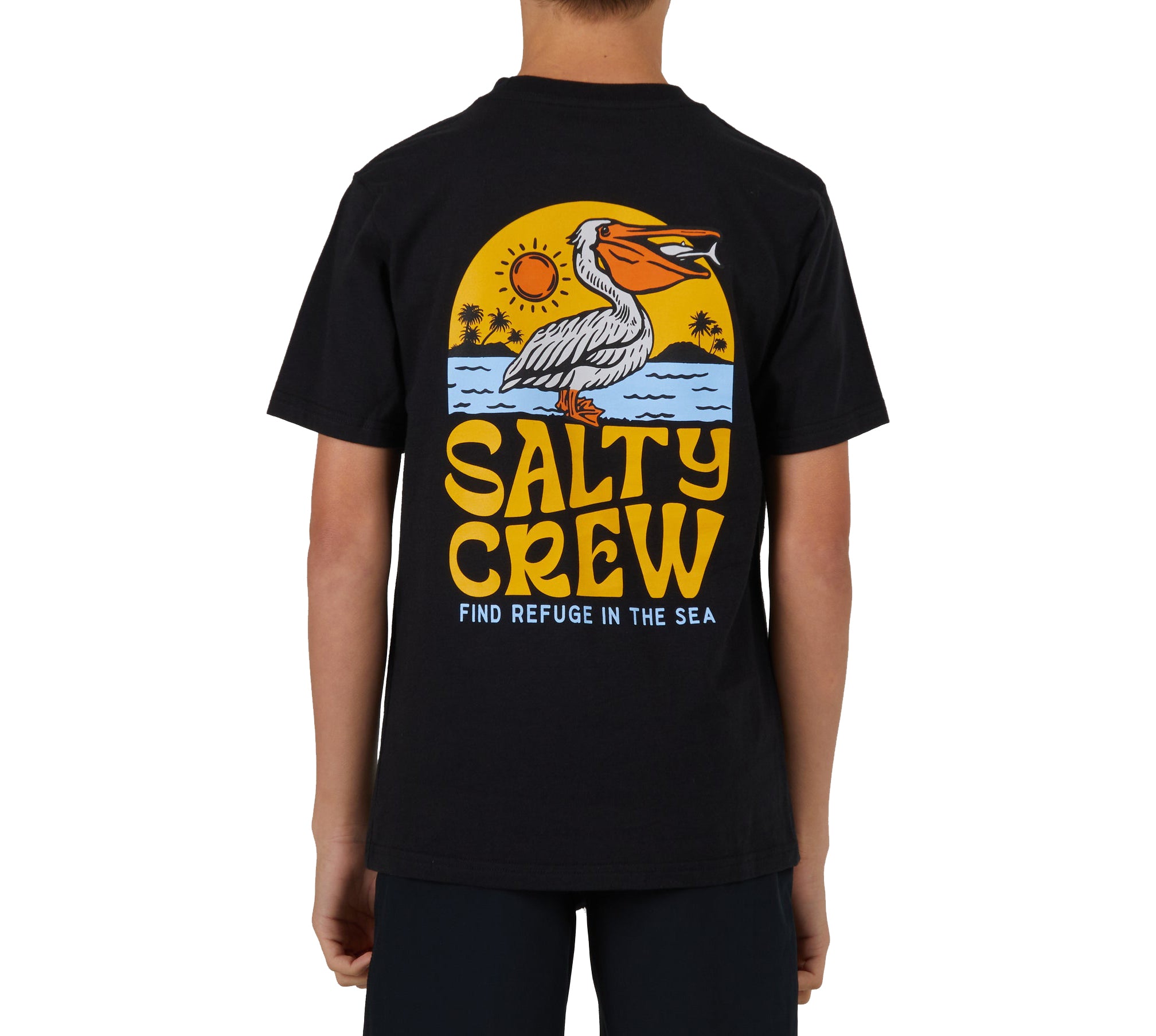 Salty Crew Seaside Boys SS Tee Black S