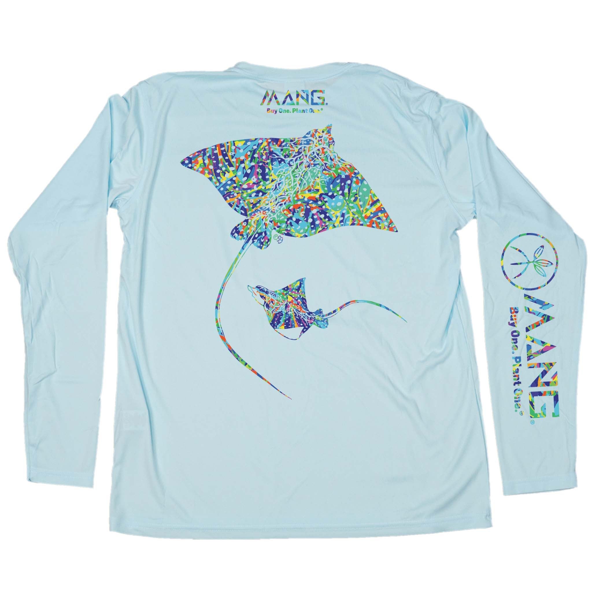 Mang Mens Performance LS Lycra DazeRays ArcticBlue XXL