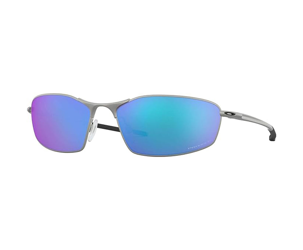 Oakley Whisker Polarized Sunglasses SatinChrome PrizmSapphireIrid