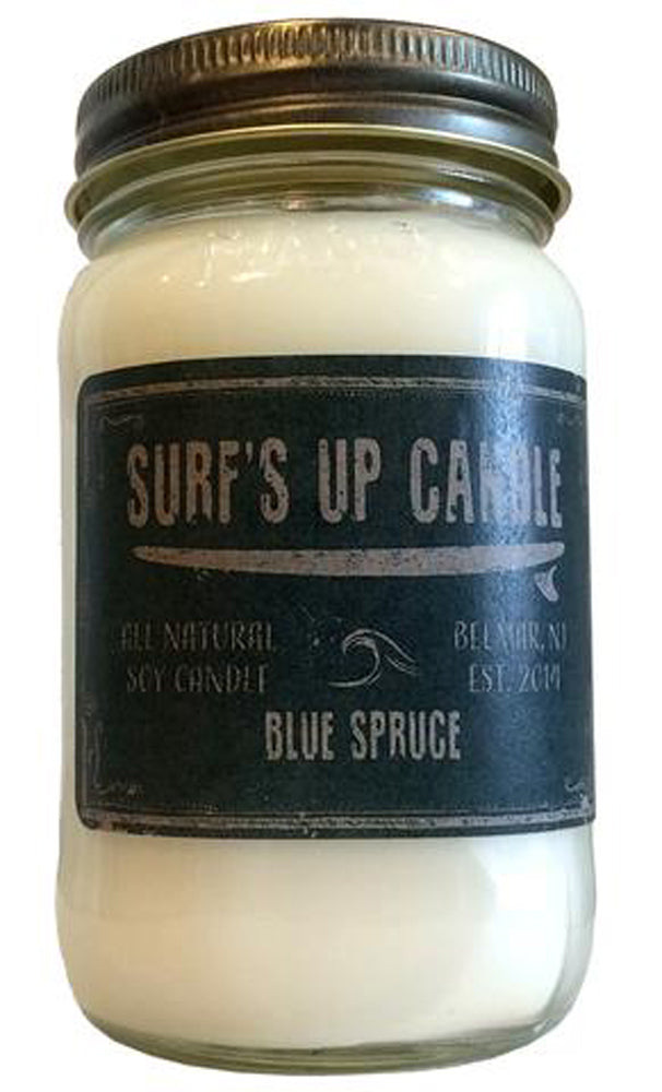 Surf's Up Mason Jar Candle Blue Spruce 8oz