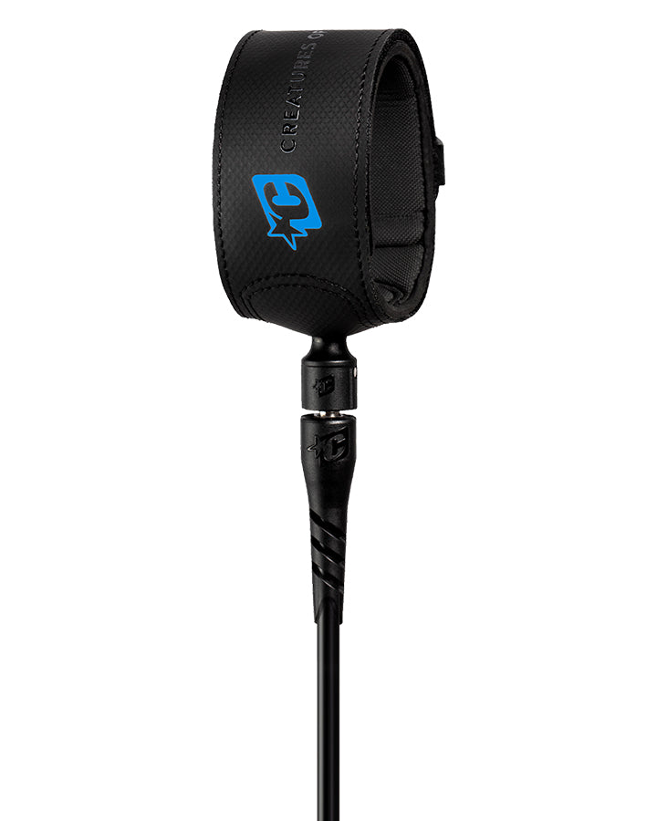 Creatures of Leisure Superlite Lite Leash Black-Cyan 6ft0in