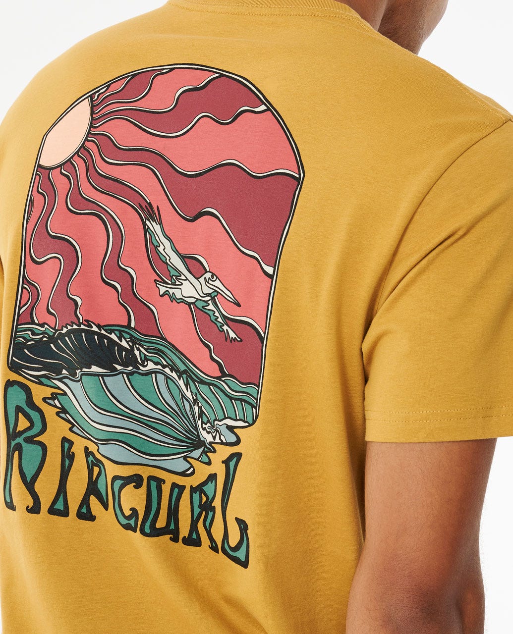 Rip Curl Rayzed and Hazed SS Tee 1041-Mustard L