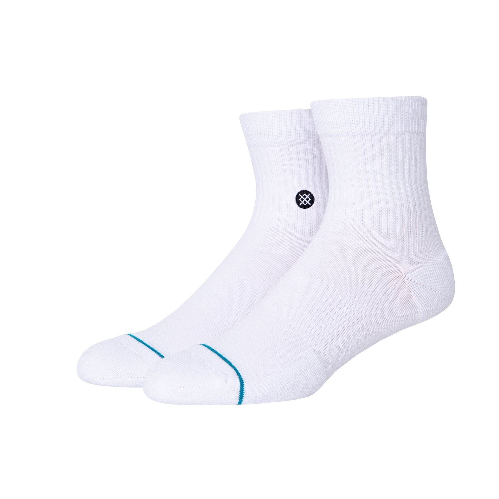 Stance Icon Quarter Mens Socks White S