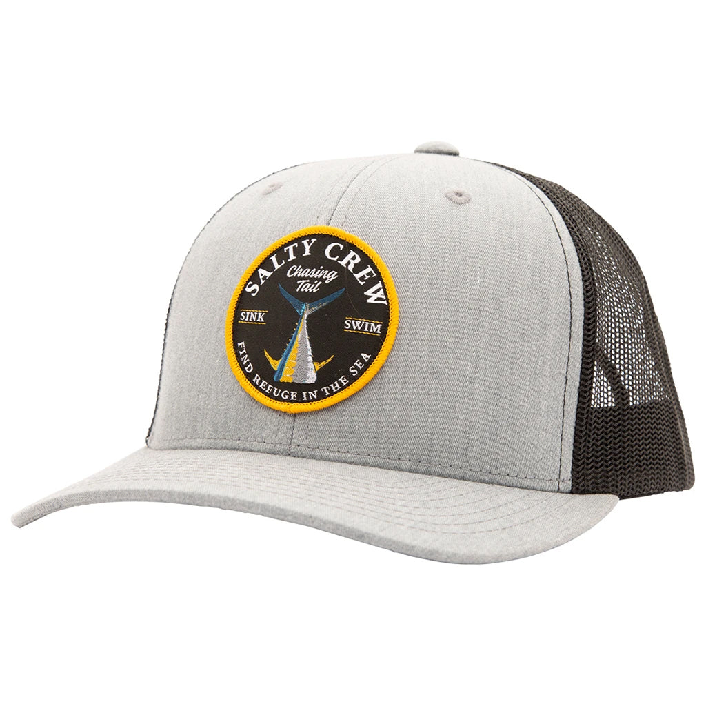 Salty Crew Bottom Dweller Retro Trucker HeatherGrey/Black OS