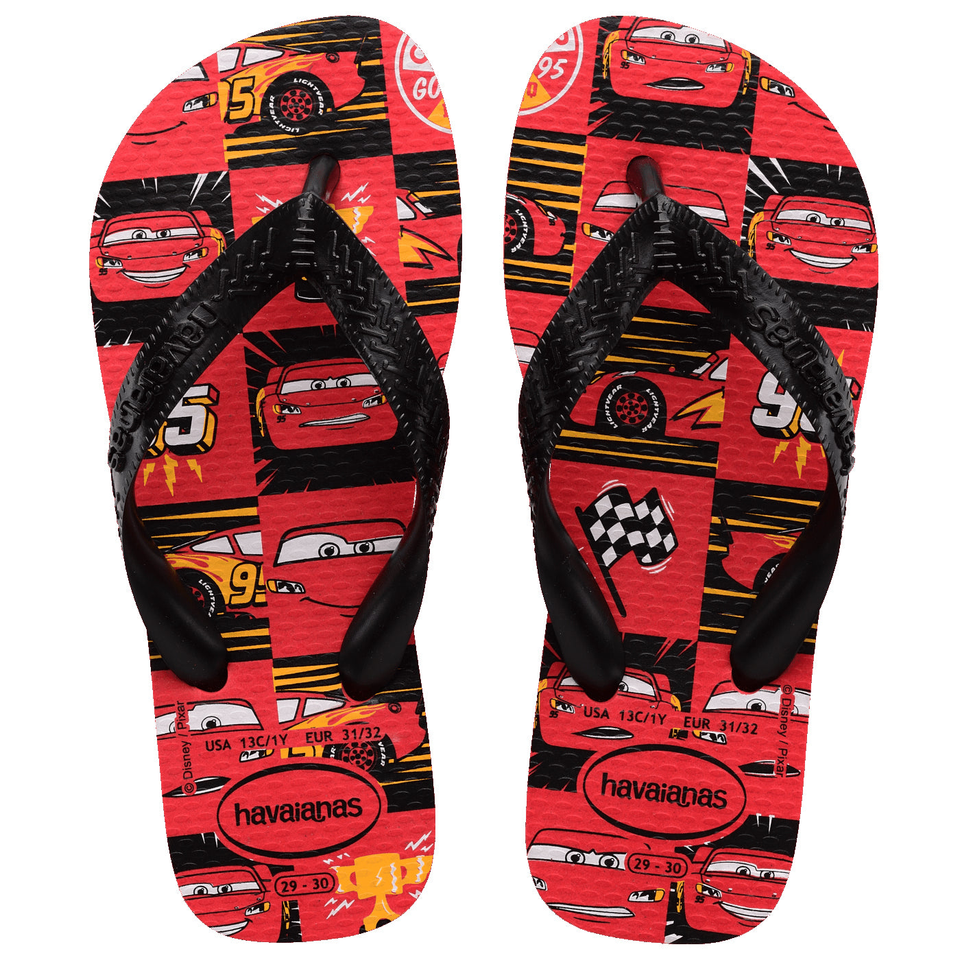 Havaianas Cars Boys Sandal 4349-Ruby Red-Black 3