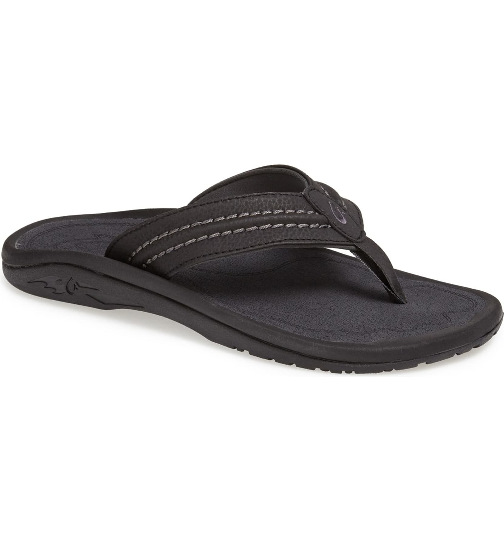 Olukai Hokua Mens Sandal 4042-Black-Dark Shadow 14