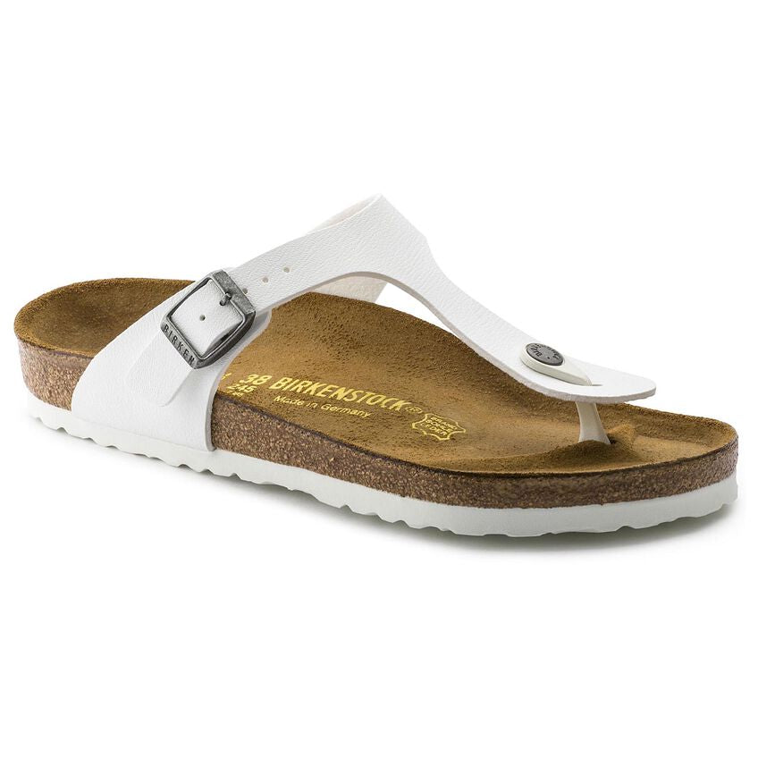 Birkenstock Gizeh Womens Sandal Birko-Flor-White 8