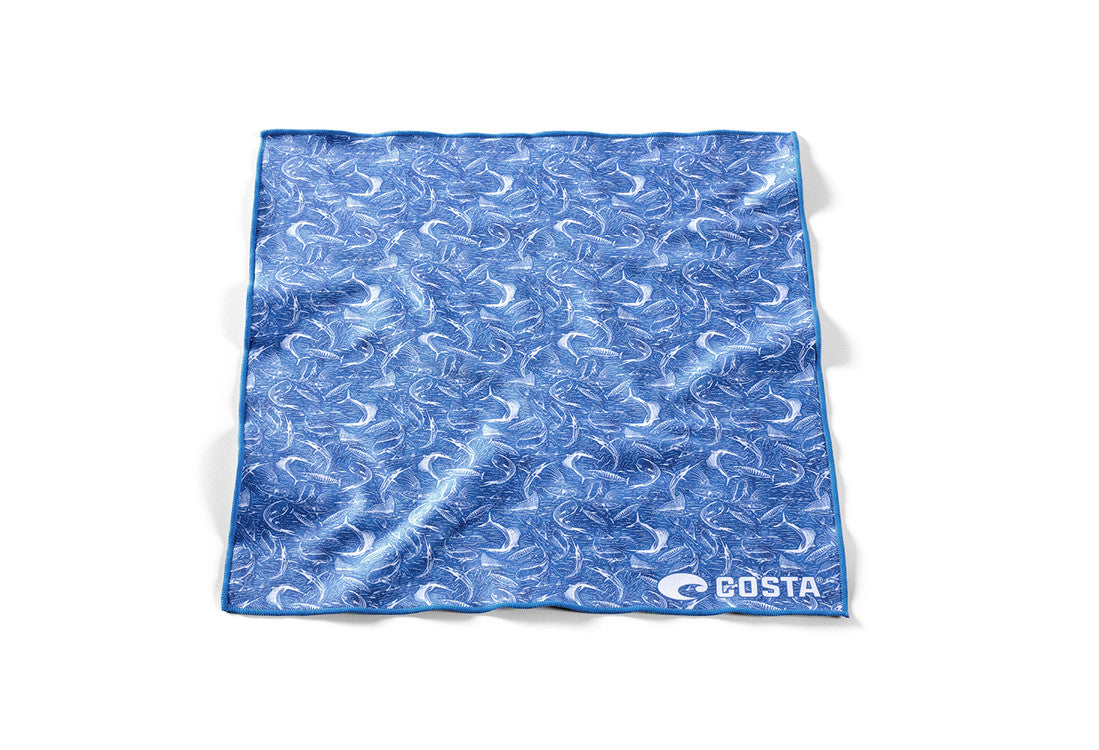 Costa Del Mar 12 x12 Microfiber Cleaning Cloth Blue OS