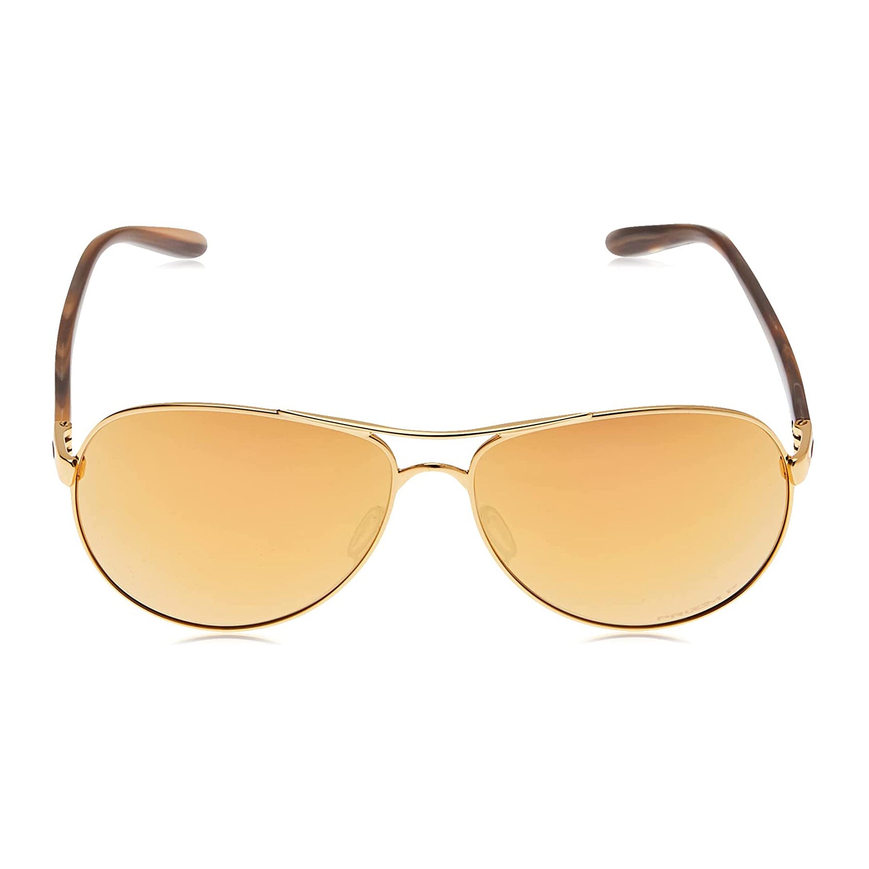 Oakley Feedback Polarized Sunglasses Polished Gold Prizm Rose Gold Aviator